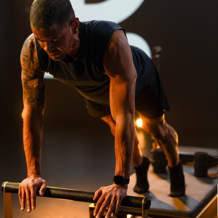 Man doing Pilates
