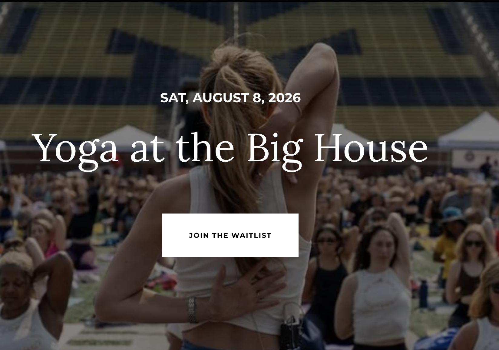 Big House Yoga Pop-Up